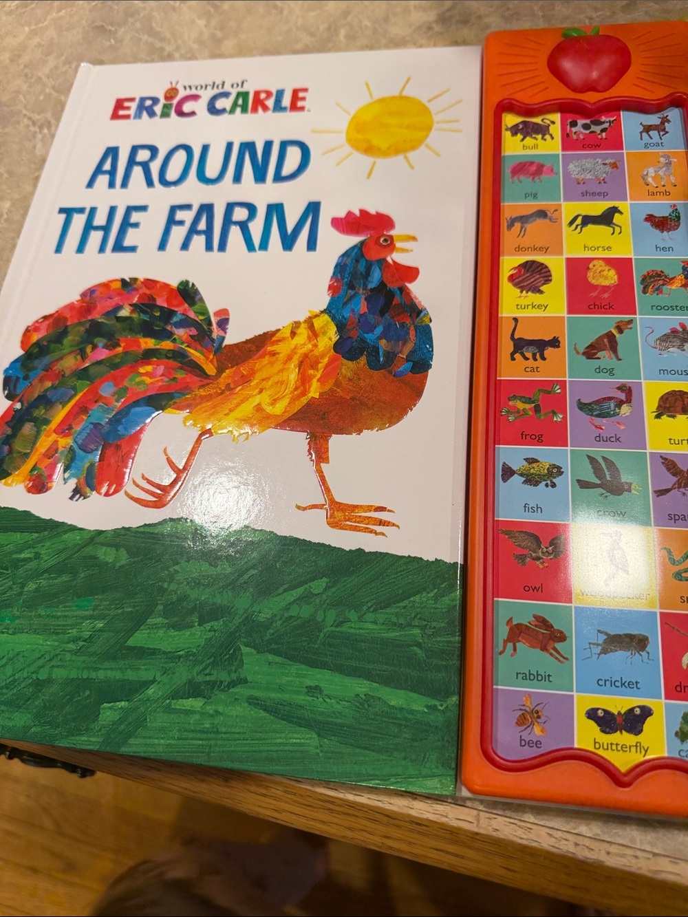 World of Eric Carle "Around the Farm" Board Book - Colorful Rooster